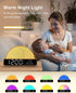HAODINGMAI 30/60/90 13 Sunrise Alarm Clock Wake Up Light with Sunrise Simulation White Noise Machine Touch Control