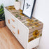 Rustic Sunflowers Table Runner - Cotton Linen - 72 Inch Dresser Scarves for Kitchen, Dining, Sofa, Home Decor