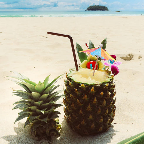 40 Pieces Cocktail Umbrellas for Summer Drinks, Colorful Tropical Paper Umbrellas with Bamboo Toothpicks for Bar Party