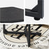 Generic Set 2, ET-X-BKW2 NEFROM C-Shaped End Tables, Sofa TV Trays of Small Couch Side Table for Living Room, Bedroom