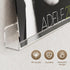 8 Pack 12 inch Album Gotega Vinyl Record Shelf Wall Mount, Record Holder Display, Clear Acrylic Floating Shelves