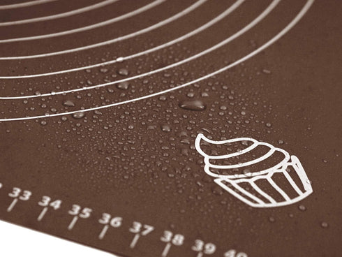 Silicone Baking Mat for Rolling Pastry Dough with Measurements, 25.6 x 17.7 BPA Free Non stick and Non Slip Coffee Table Sheet Baking Supplies for Bake Pizza Cake by BJGXFMQ