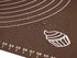 Silicone Baking Mat for Rolling Pastry Dough with Measurements, 25.6 x 17.7 BPA Free Non stick and Non Slip Coffee Table Sheet Baking Supplies for Bake Pizza Cake by BJGXFMQ