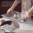 2-in-1 18 14 FREEFORM PLACEsMAT Faux Leather Placemat & Serving Tray | Reversible Design, Lays Flat & Easy to Clean |