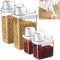 Storage Cereal Organizers Containers Sets,Food Grade BPA free PET Material ReusableAirtight food