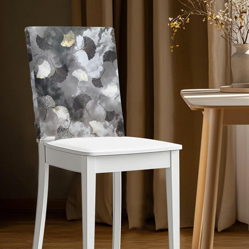 Grey Style Dining Chair Slipcovers Chair Back Covers Dining Stool Slipcovers Washable Back Chairs Protectors Covers