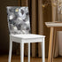 Grey Style Dining Chair Slipcovers Chair Back Covers Dining Stool Slipcovers Washable Back Chairs Protectors Covers