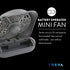 O2COOL Treva 5 Inch Battery Powered Fan - Portable Desk Fan with Compact Folding & Tilt Design, Dark Blue