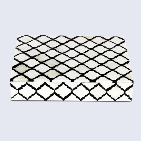 Handicrafts Home Handmade Moroccan Pattern Decorative Box, Small Storage Organizer for Neck Chains and Keepsakes
