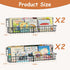 X-cosrack 24 Inch Set 4 Wall Mounted Kids Bookshelf, Floating Metal Book Shelves for Kids Nursery Toddler Classroom