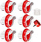 DIY Chicken Feeders No Waste, 6 Ports Poultry Feeder with Hole Saw