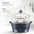 Chefman Electric Egg Cooker Boiler, Rapid Poacher, Makes Up To 6 Hard, Medium or Soft Boiled Eggs, BPA-Free