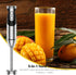 MegaWise 3-in-1 Immersion Hand Blender - Powerful 12-Speed Corded Blender with Whisk and Milk Frother (Black)