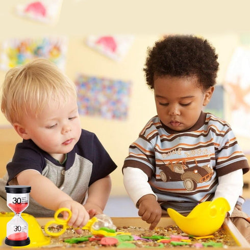 EMDMAK Colorful Sand Timer, Hourglass Sandglass Timer, 1/3/5/10/15/30 mins, Pack of 6 for Games, Classroom, Home Office