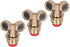 Zerodis Brass Misting Nozzles, 3Pcs Spray Nozzles with Filter for Garden Irrigation and Outdoor Cooling