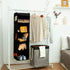 BrilliantJo 2 Pack Closet 5 6 43"x12"x12"(Black) Hanging Organizer, Shelves Hanging Storage with Side Pockets