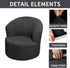 SZJIAHTM Round Club Swivel Barrel Chair Cover Modern Accent Round Club Armchair Slipcover Soft Stretch Chair Covers