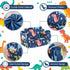 2-in-1 Kids Couch Sofa Toddler Sofa Dinosaur Foldable Toddler Couch Bed Flip Open Kids Chair for Playroom Bedroom Gift
