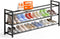 Bumusty 3-Tier Long Expandable Shoe Rack for Closet, 18"-44" Adjustable Shoe Rack