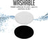 OVENTE 2 Liter Electric Deep Fryer FDM2201BR - Charcoal and Oil Vapor Replacement Filter Set Pack of 3, White and Black