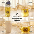 Reinmoson 2 Pack Tea Balls for Loose Tea, 304 Stainless Steel Infusers with Retractable Chain & 2 Drip Trays