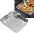 Nonstick Roasting Pan, Small Roasting Pan with Flat Rack, Professional Roast Pan Set