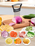 YUNHOME Stainless Steel Onion Slicer, Cutter for Slicing Onions, Tomatoes, Eggs, Fruits, and Vegetables