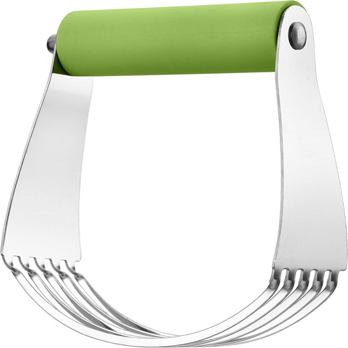 Spring Chef Large Green Dough Blender for Baking, Professional Dough Cutter Tool, Stainless Steel Mixer
