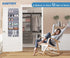 Closet KEETDY Over The Door Shoe Organizer Fit Big Shoes Large Shoe Rack for Door Hanging Shoe Organizer for Door