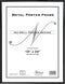 NuDell Metal Poster Frame, 18 x 24, Plastic Face, Black, 31222