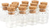 Magic Season Decorative Glass Bottles, 12 Pcs / 0.17 fl oz.