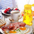 32 Pack Cups(6oz) Thenshop Honey Bear Bottle with Straws Empty Plastic Cup Honey Jar Containers Bear Shaped Squeeze