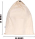 4-Pack Jumbo Drawstring Dust Covers, Large Cotton Cloth Storage Pouch 26" x 20" for Handbags, Laundry