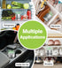 Fridge Deodorizer, Lasts 10 Years, Odor Eliminator, Bamboo Charcoal Air Purifying Bag, Silver