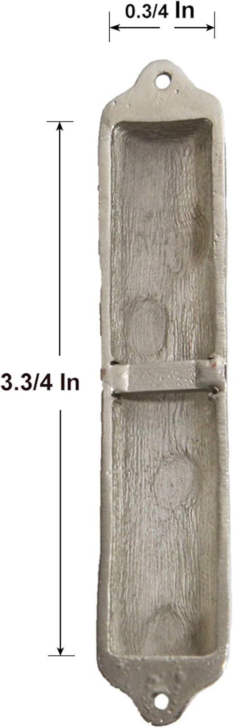 Mezuzah Case - Pomegranate Tree Design Crafted in Pewter, Jerusalem Judaica Door Mezuza Case, 4" White Wedding Color