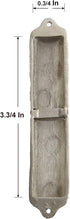 Mezuzah Case - Pomegranate Tree Design Crafted in Pewter, Jerusalem Judaica Door Mezuza Case, 4" White Wedding Color