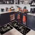 Baccessor Halloween Black Kitchen Rugs Set of 2, Spooky Ghost Low-Profile Non Slip Absorbent Kitchen Floor Mats 17x29