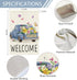 Welcome Spring Garden Flag 12x18 Double Sided Vertical Burlap Retro Truck Floral for Outdoor Decoration