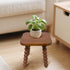 JUIOETUR footstool9.3 Inch Solid Wooden - Short Stool for Kids & Adults, Sensory Table Helper - Sturdy Foot Stool