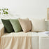 Pack 4 16x16 Inch, Kevin Textile Spring Throw Pillow Covers of Super Soft Boho Corduroy Decor Pillow Cases Mix