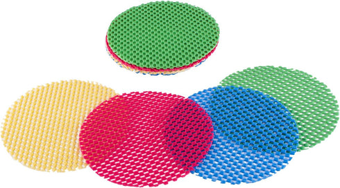 Super Z Outlet 12 Pack Multi-Purpose Manual Jar Gripper Pad Rounds, Bottle Openers in Blue/Green/Red/Yellow