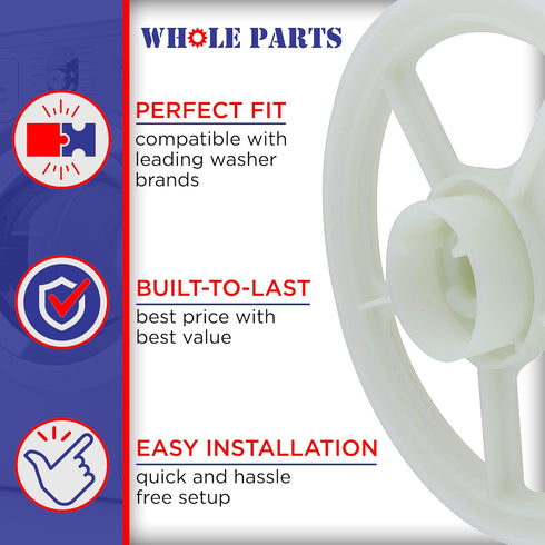Whole Parts Washer Trust Bearing Replacement Kit, Compatible with Whirlpool Maytag Amana Washers, 2 Yr Warranty