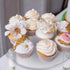 Lineshading 3 Party(5'',6'',8'') Pcs Round Acrylic Display Riser Clear Round Stands Clear Pedestal Riser Board for Cake