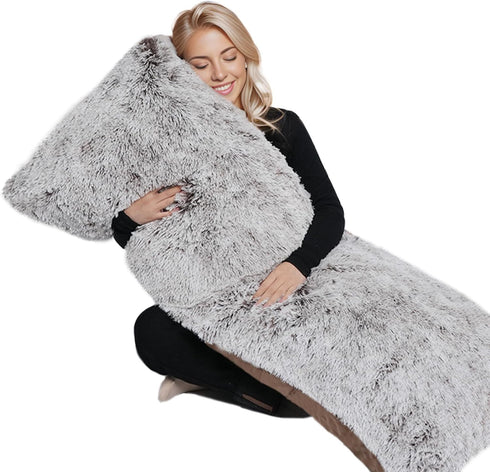 ZonLi Fluffy Body Pillow, Full Body Pillows for Adults, Long Pillow for