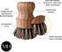 3.35 inches Murchison-Hume Compostable Pot Scrubber with Ergonomic Handle and Ultra-Strong Mexican Palm Bristles, No
