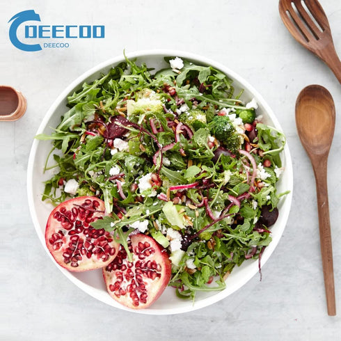 DeeCoo 7 Pack Porcelain Pasta Bowls, Large 30 Ounce Serving Bowl Set for Pasta, Salad, Soup, Microwave Safe