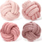 Yerliker 4 Pcs Knot Pillow Ball, 8.7 Inches Soft Home Decorative Round