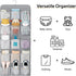 30 Closet MISSLO Large Pockets Dual Sided Hanging Shoe Organizer for with Rotating Hanger Hanging Shoe Shelves, Grey