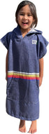 3-10 COR Childrens Unisex Poncho Towel Robe Light and Dark Blue for Kids Ages (Knightrider)
