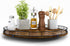 Farmhouse Oak 16" Lazy Susan Turntable Organizer for Cabinet, Round Wooden Storage for Dining Table, Pantry, Kitchen,